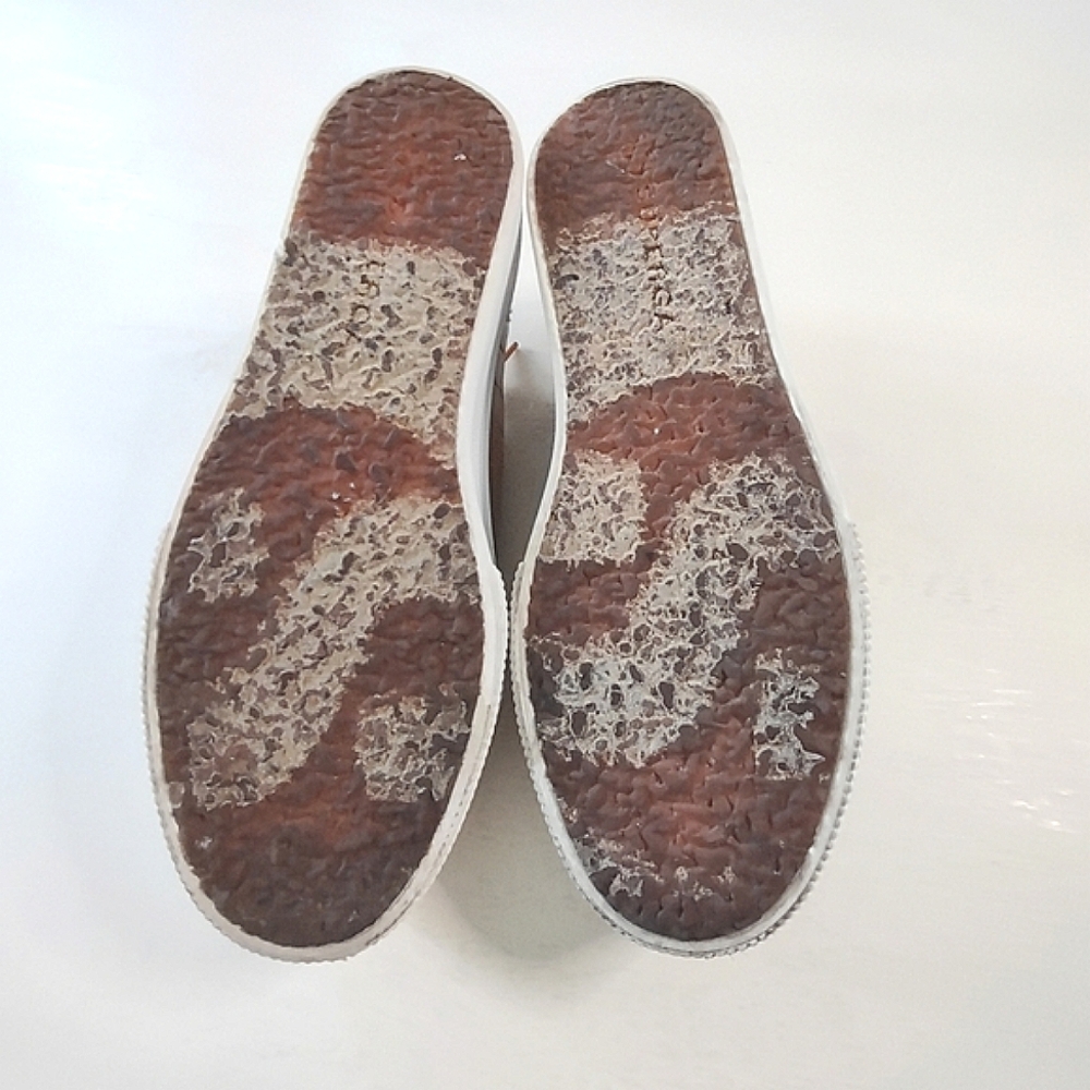Superga Tan Croc-Embossed Platform Sneakers Size 6 - Picture 11 of 11